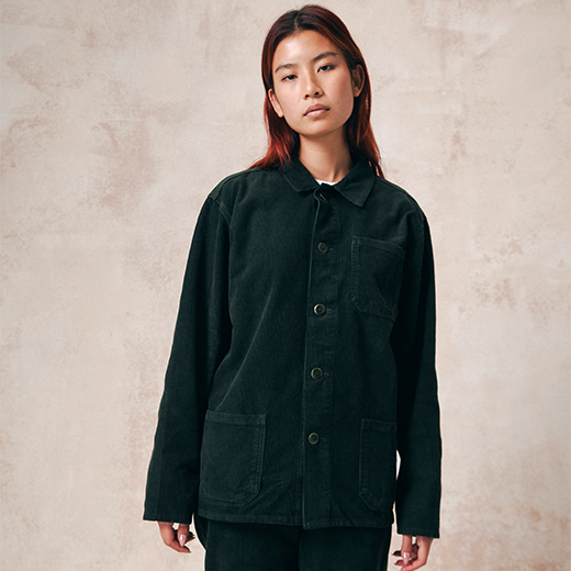 Green overshirt for life by Uskees