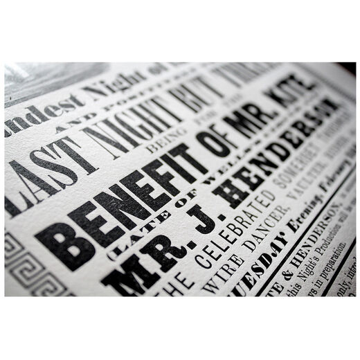 Being for the Benefit of Mr Kite - ltd. edition letterpress print