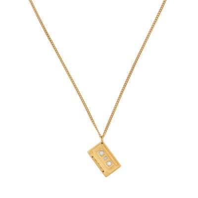 90's mixtape pendant necklace by Hoops & Chains