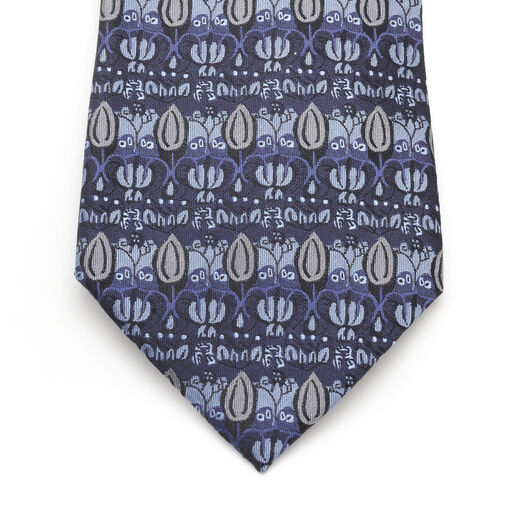 C.F.A. Voysey The Owl silk tie