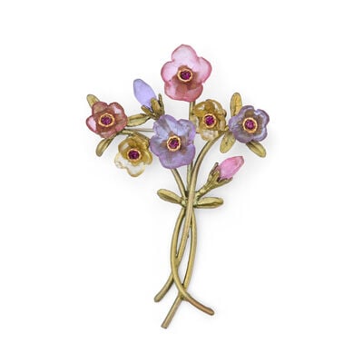 French bouquet brooch by Michael Michaud