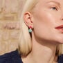 Fuchsia chalcedony heart earrings by Carousel Jewels
