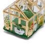 Glass greenhouse Christmas decoration