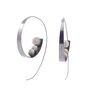 Hoop knit hook earrings by Milena Zu