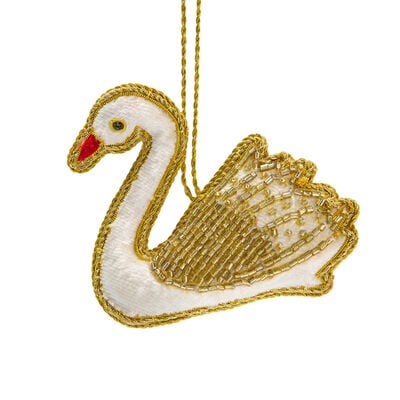 Swan Christmas decoration