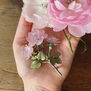 Blushing rose brooch by Michael Michaud