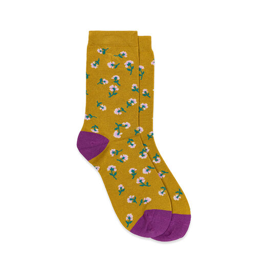 Floral bamboo socks