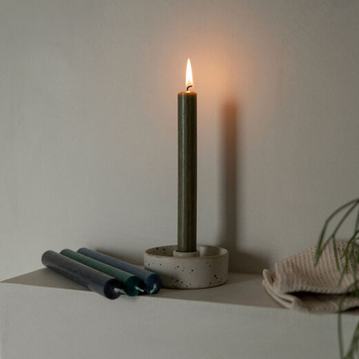 Olive dinner candle
