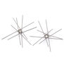 Stainless steel spike earrings by Rosalba Galati