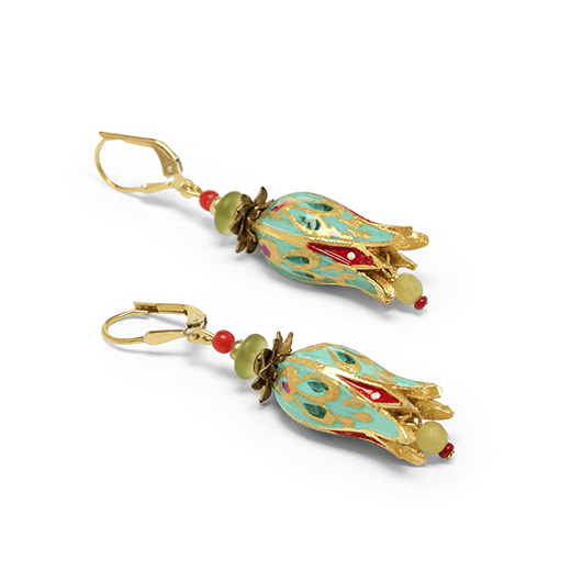 Tulip drop earrings by Joli
