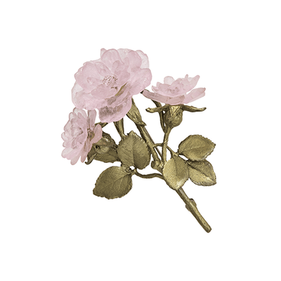 Blushing rose brooch by Michael Michaud
