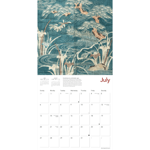 Kimono Textiles 2025 calendar