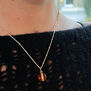 Carnelian pendant necklace by Mirabelle