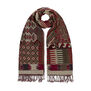 Multicoloured pattern scarf