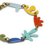 Abstract brass bracelet by Sibilia