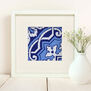 DIY Portugal tile needlepoint kit