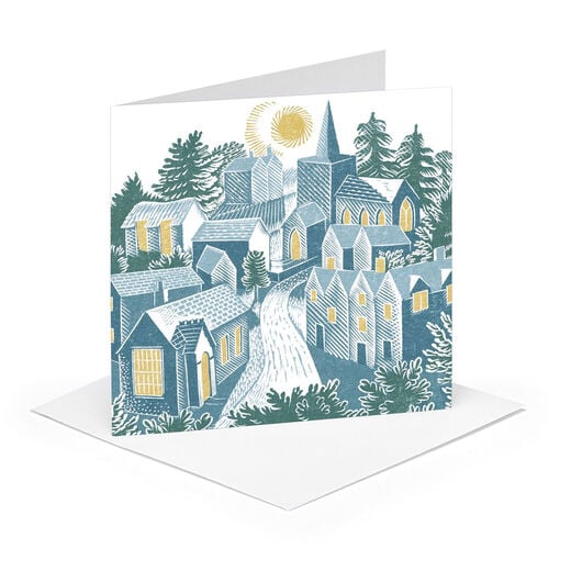 Eric Ravilious Winter Village Christmas cards (pack of 12)