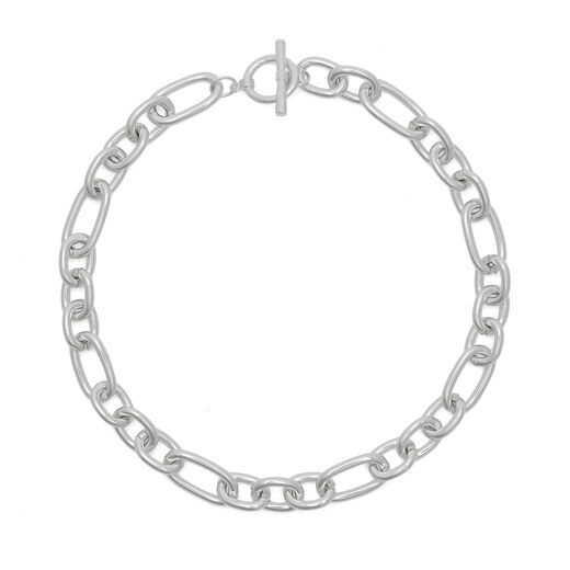 Metallic chain-link necklace
