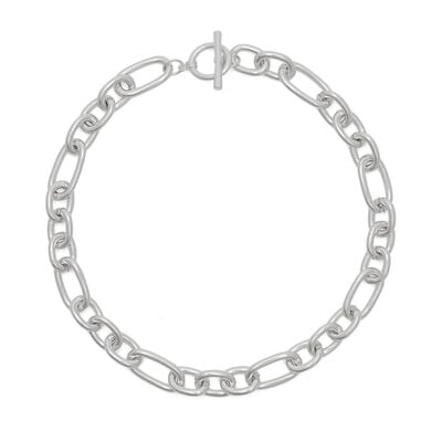 Metallic chain-link necklace