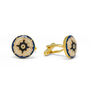 Owen Jones pink and blue enamel cufflinks by Azga
