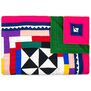 Large multicoloured patchwork quilt - assorted