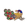 Peacock brooch