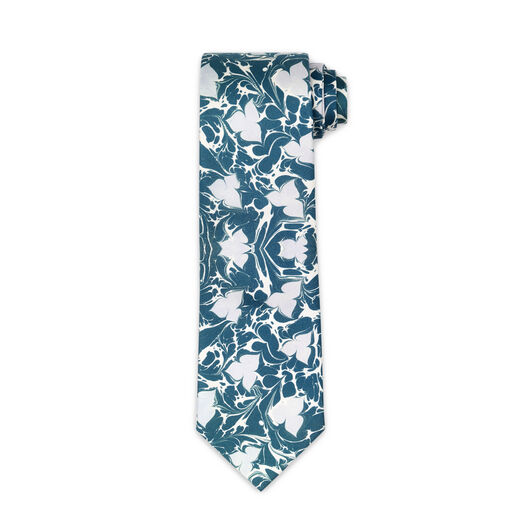 Blue marble tie