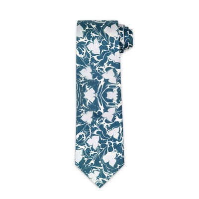 Blue marble tie