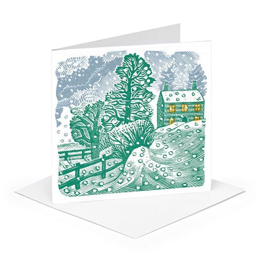 Eric Ravilious Winter Village Christmas cards (pack of 12)