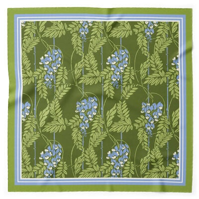 E. A. S&eacute;guy green wisteria neckerchief