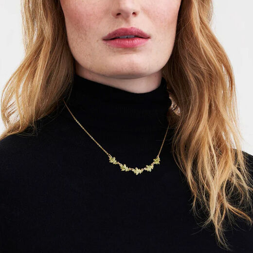 Oak leaf necklace by Fable England