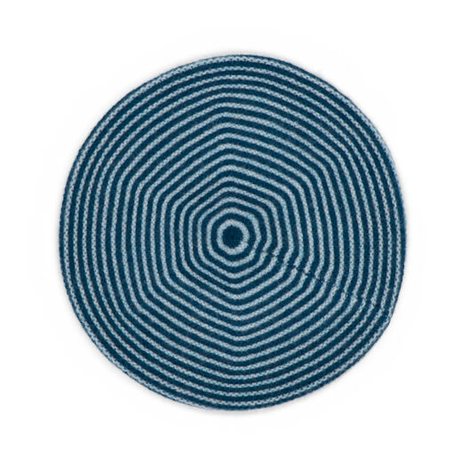 Soft cashmere stripy beret by the navy tones