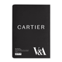 The reverse of the notebook reads CARTIER and gives the details of the jewellery design referenced