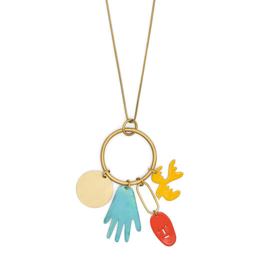 Surreal pendant necklace by Sibilia