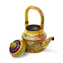 Decorative yellow floral tea kettle