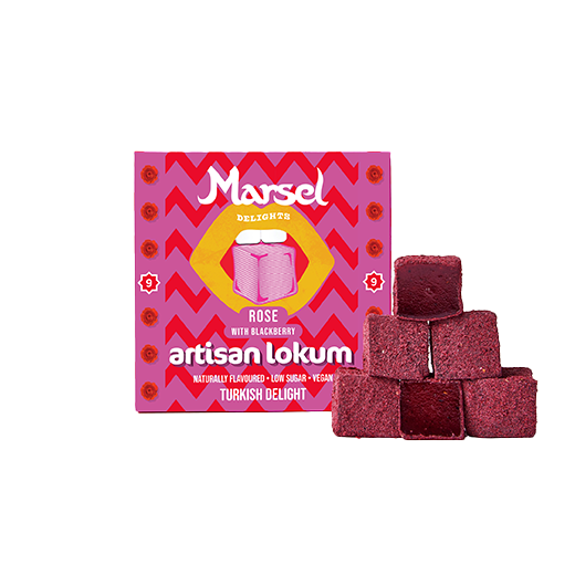 Rose with blackberries Turkish delights