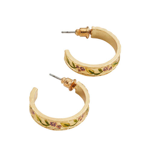 Blackberry hoop earrings by Fable England