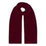 Burgundy velvet scarf
