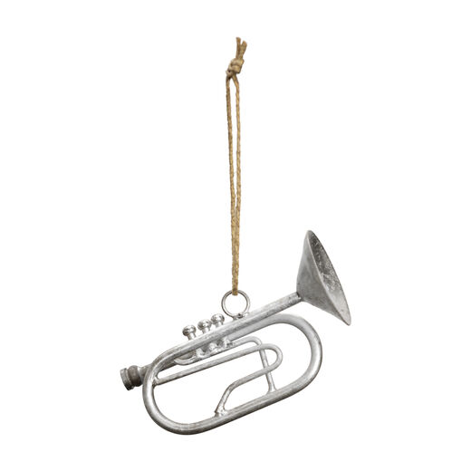 Silver trumpet decoration