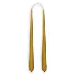 Summer straw tapered candles