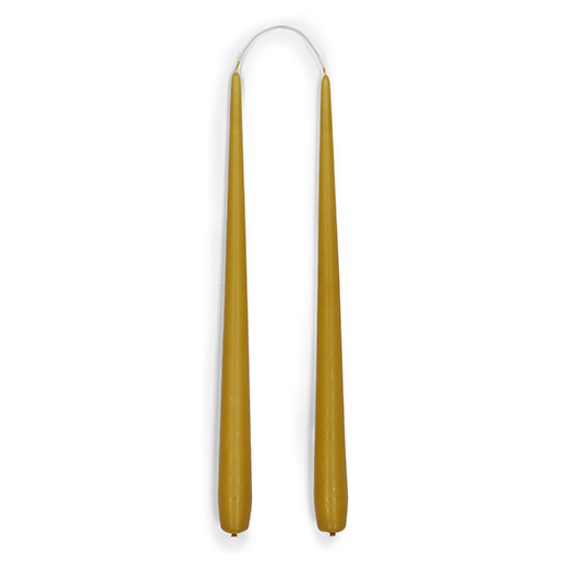 Summer straw tapered candles