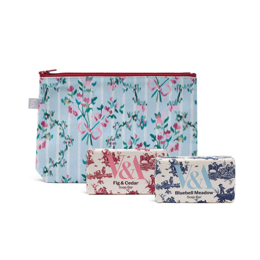 French Rococo soap and pouch set
