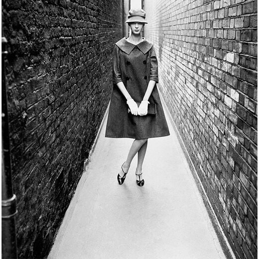 American fashion model Nena von Schlebr&uuml;gge by Norman Parkinson - 36 x 36 inches