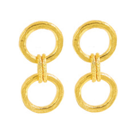 Two circles stud earrings by Ottoman Hands