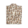 Marigold block print luxury robe