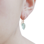 Green amethyst hook earrings by Mounir&nbsp;