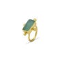 Aqua chalcedony adjustable ring by Ottoman Hands