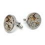 Silver watch cufflinks by Oli & J - 20mm