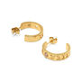 Moon phase hoop earrings by Ottoman Hands