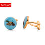 Duck blue cufflinks by Azga